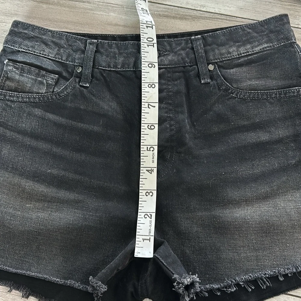 J Brand Gracie black jean shorts size 25